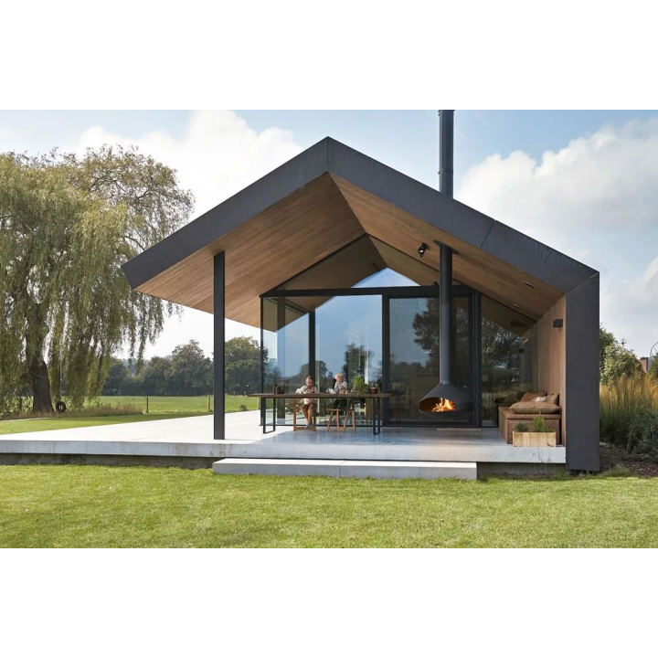 Focus - kominek na drewno ERGOFOCUS Outdoor czarny