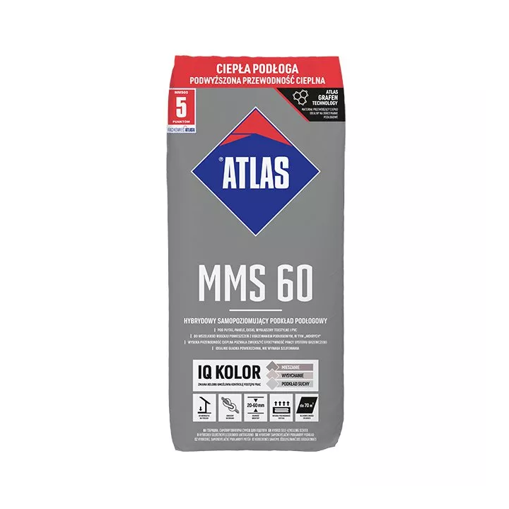 Atlas - podkład podłogowy samopoziomujący hybrydowy MMS 60