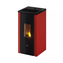Cadel - piecyk na pellet Pegaso Vera 7,0 kW bordowy