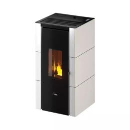 Cadel - piecyk na pellet Cristal 7 Up biały 7,0 kW