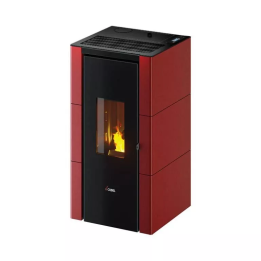 Cadel - piecyk na pellet Cristal 7 Up bordowy 7,0 kW