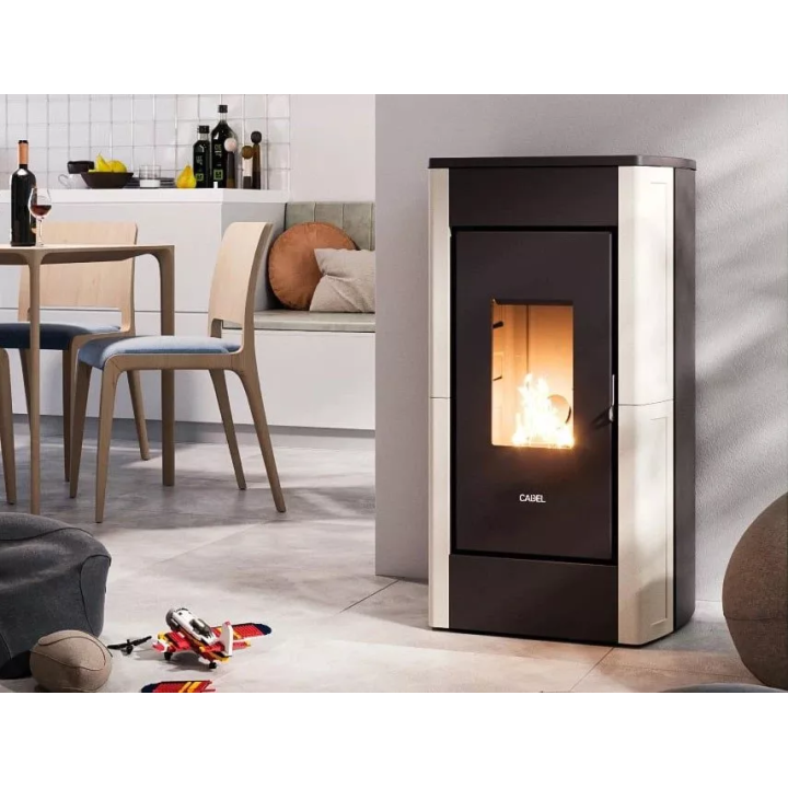 Cadel - piecyk na pellet Perla 7 bordowy 7,0 kW