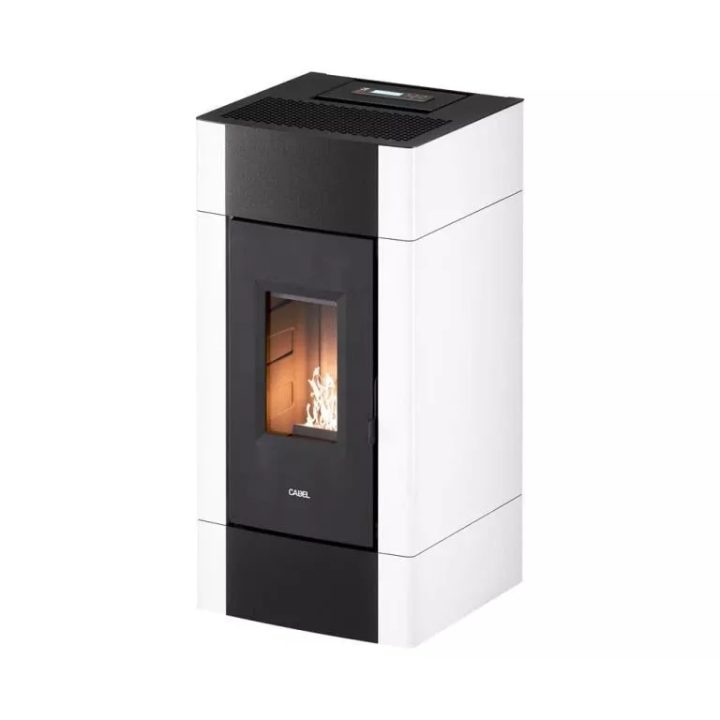 Cadel - piecyk na pellet Cristal 9 biały 8,5 kW