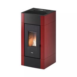 Cadel - piecyk na pellet Cristal 9 bordowy 8,5 kW
