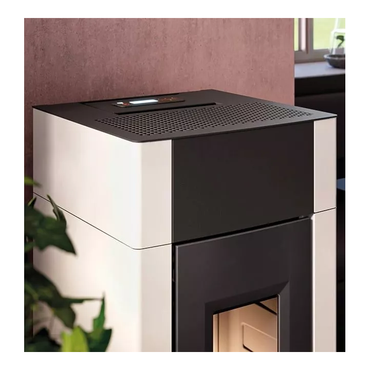 Cadel - piecyk na pellet Cristal 9 bordowy 8,5 kW