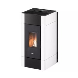 Cadel - piecyk na pellet Cristal Plus 9 biały 8,5 kW