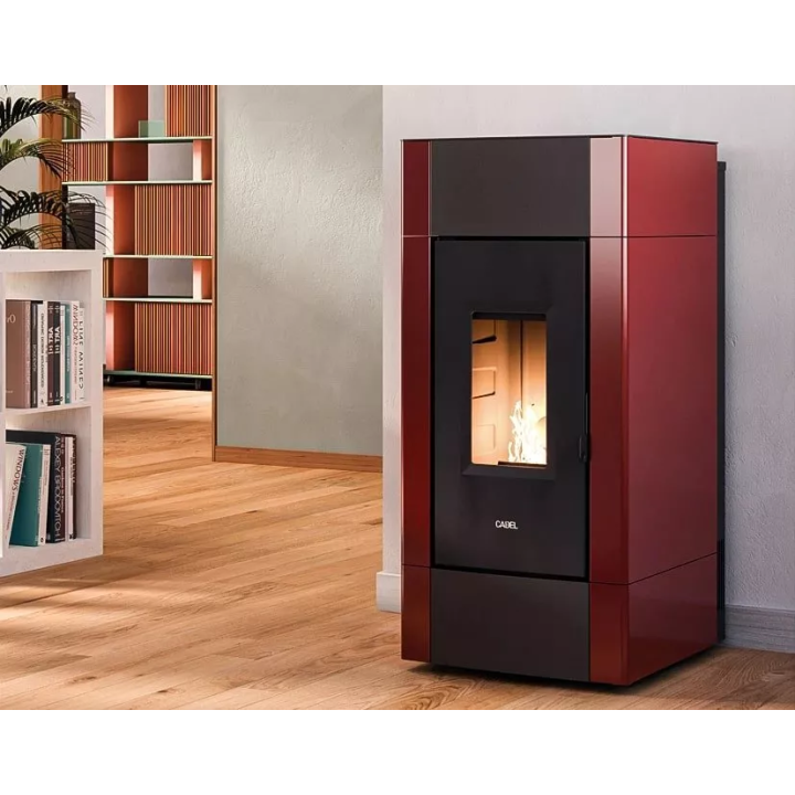 Cadel - piecyk na pellet Cristal Plus 9 biały 8,5 kW