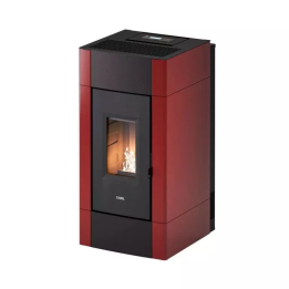 Cadel - piecyk na pellet Cristal Plus 9 bordowy 8,5 kW