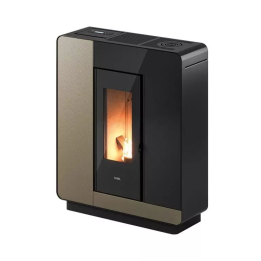 Cadel - piecyk na pellet Elle Plus 9 Flexit jasnobrązowy 8,5 kW