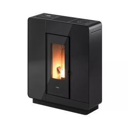 Cadel - piecyk na pellet Elle Plus 9 Flexit czarne szkło 8,5 kW