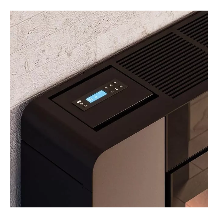 Cadel - piecyk na pellet Elle Plus 9 Flexit czarne szkło 8,5 kW