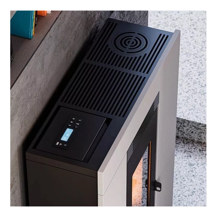 Cadel - piecyk na pellet Luce Plus 9 Flexit jasnobrązowy 8,5 kW