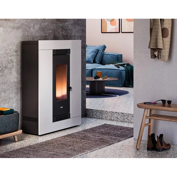 Cadel - piecyk na pellet Luce Plus 9 Flexit antracytowy 8,5 kW