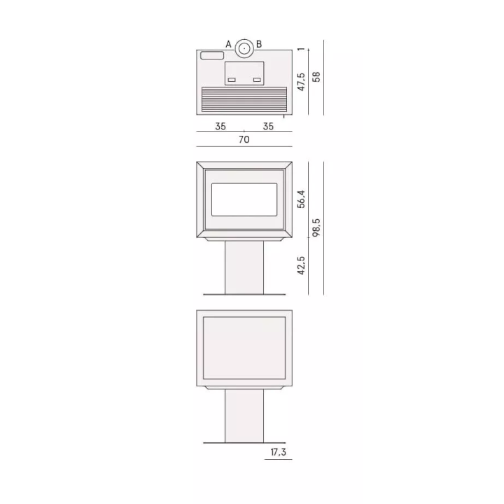 Cadel - piecyk na pellet Quasimodo 9 Up czarny 9,3 kW