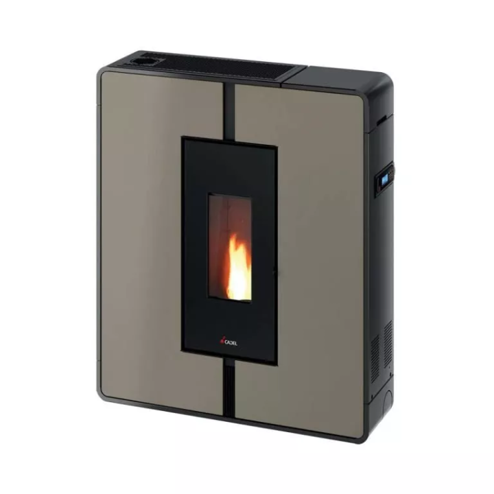 Cadel - piecyk na pellet Tile Plus 10 jasnobrązowy 10,0 kW