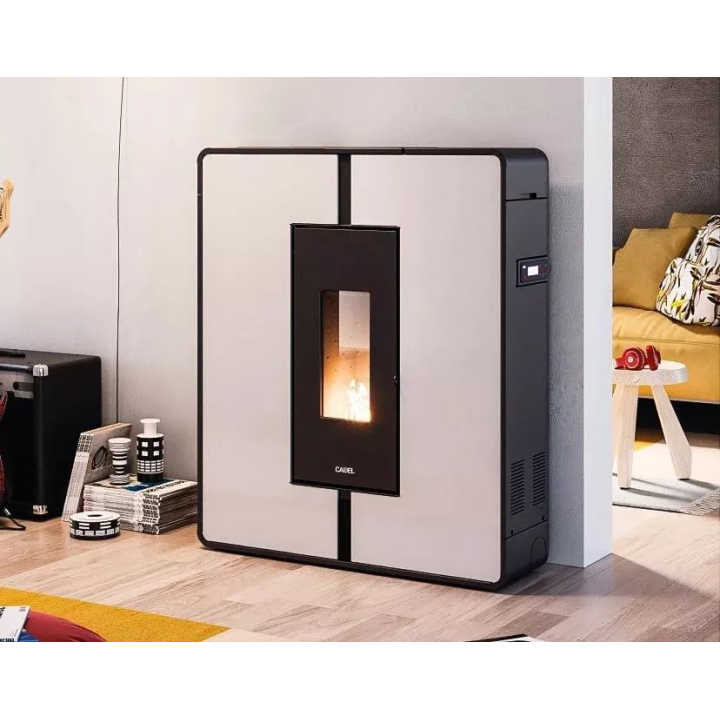 Cadel - piecyk na pellet Tile Plus 10 jasnobrązowy 10,0 kW