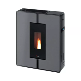 Cadel - piecyk na pellet Tile Plus 10 szary Titanium 10,0 kW