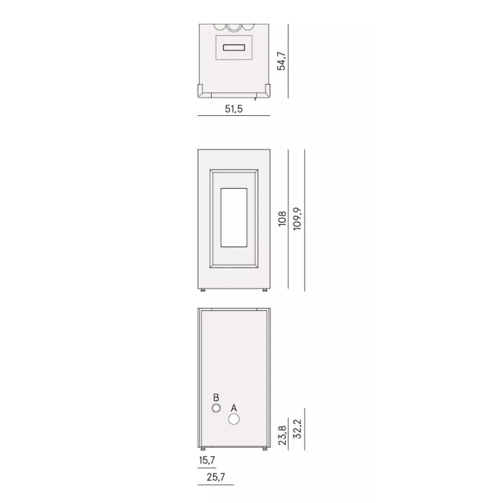 Cadel - piecyk na pellet Prince 11 antracytowy 10,5 kW