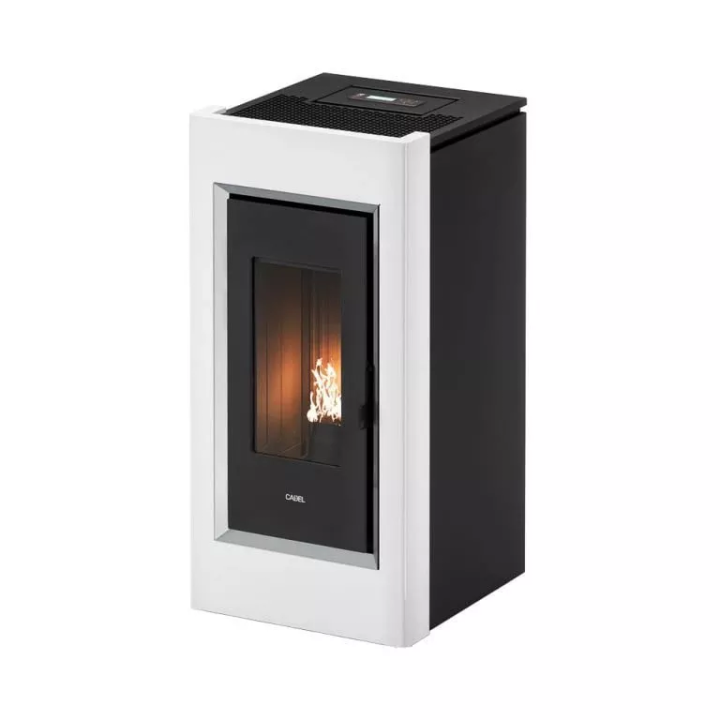 Cadel - piecyk na pellet Prince Plus 11 biały 10,5 kW