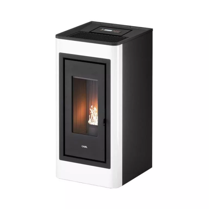 Cadel - piecyk na pellet Kobe Plus 11 biały 10,5 kW