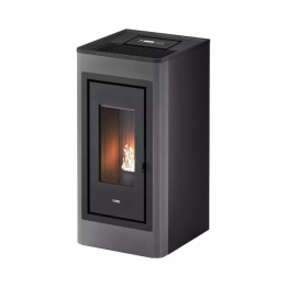 Cadel - piecyk na pellet Kobe Plus 11 szary Titanium 10,5 kW