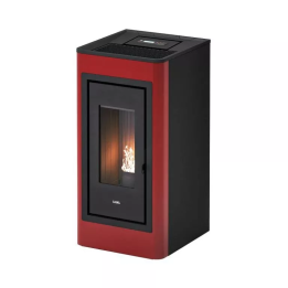 Cadel - piecyk na pellet Kobe Plus 11 bordowy 10,5 kW