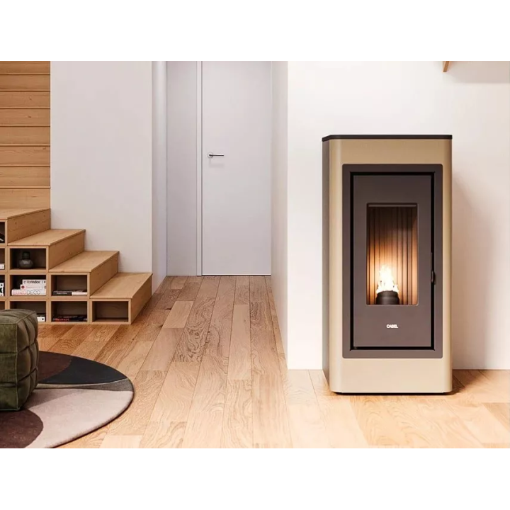 Cadel - piecyk na pellet Kobe Plus 11 bordowy 10,5 kW