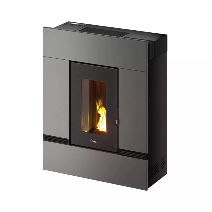 Cadel - piecyk na pellet Mithos Plus 14 Ps szary Titanium 14,0 kW