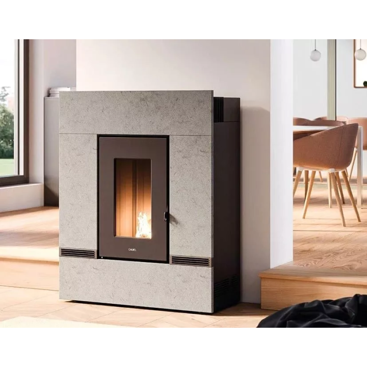 Cadel - piecyk na pellet Mithos Plus 14 Ps bordowy 14,0 kW