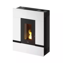 Cadel - piecyk na pellet Mithos Plus 12 Up Twin biały 12,0 kW