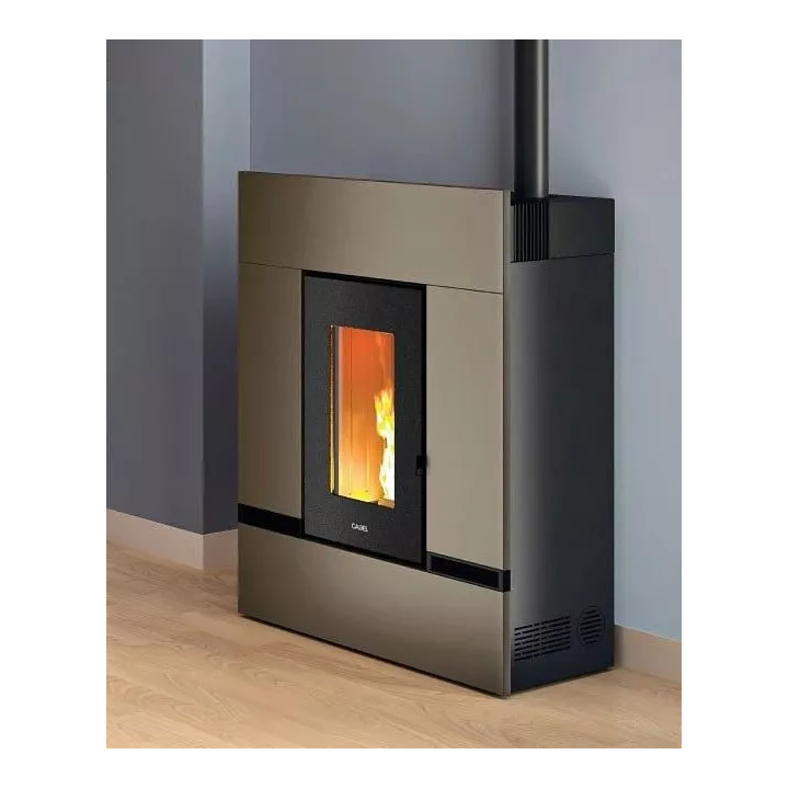 Cadel - piecyk na pellet Mithos Plus 14 Up Twin biały 14,0 kW