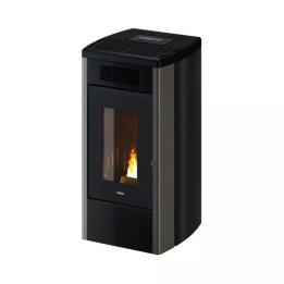 Cadel - piecyk na pellet Atena Plus 12 szary Titanium 12,0 kW