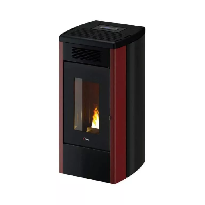 Cadel - piecyk na pellet Atena Plus 14 bordowy 14,0 kW