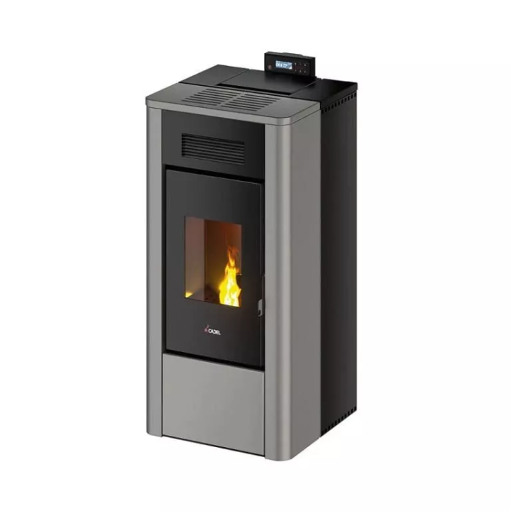 Cadel - piecyk na pellet Hydro River 16 szary Titanium 16,1 kW