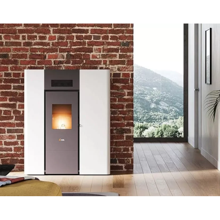 Cadel - piecyk na pellet Hydro Maya 16 szary Titanium 16,2 kW