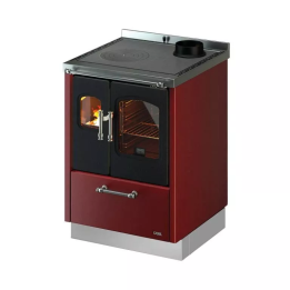 Cadel - kuchnia na drewno Smart 60 bordowy 6,5 kW
