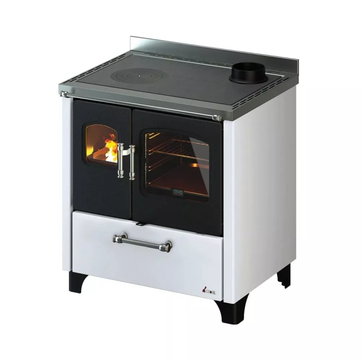 Cadel - kuchnia na drewno Smart 80 biały 7,7 kW
