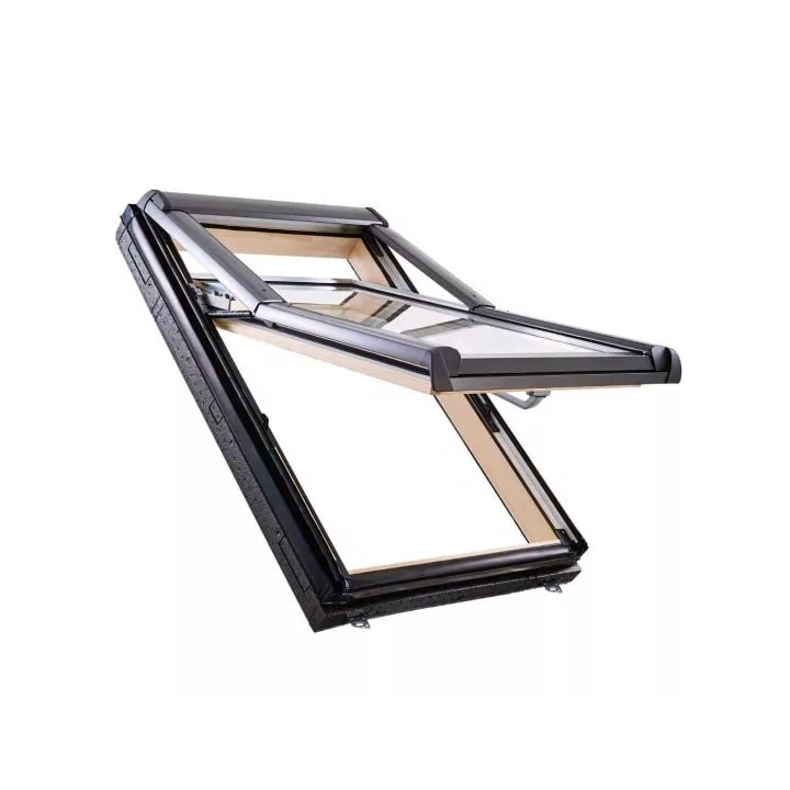 Roto - okno wysokoosiowe Designo R7 H Standard - drewno
