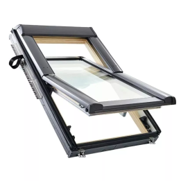 Roto - okno obrotowe Designo R6 H Comfort 8C - drewno