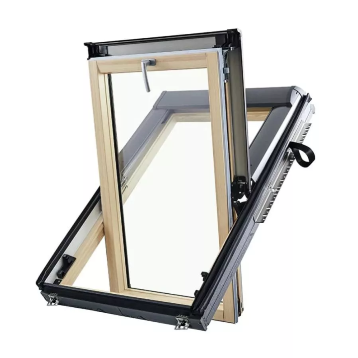 Roto - okno obrotowe Designo R6 H Comfort 8C - drewno