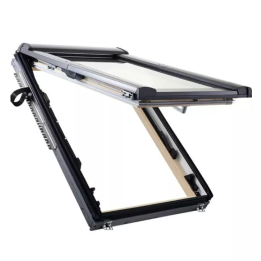 Roto - okno uchylno-wysokoosiowe Designo R8 H Premium 9P - drewno
