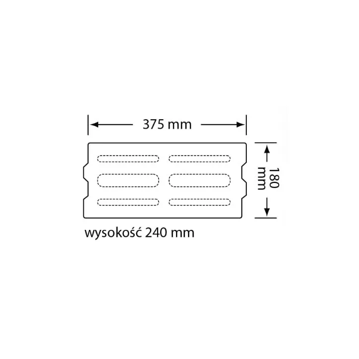 Czamaninek - pustak ścienny keramzytowy AKU K-3