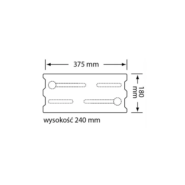 Czamaninek - bloczek ścienny akustyczny AKU K-2