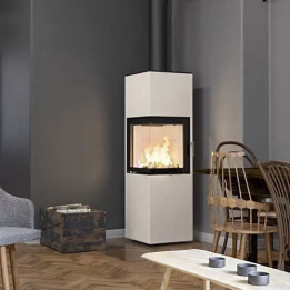 Hajduk - piec wolnostojący na drewno Pixel XL 7,0 kW biały