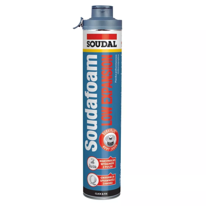 Soudal - pianka pistoletowa niskorozprężna Soudafoam LE Click&Fix