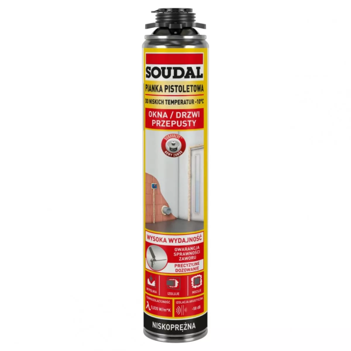 Soudal - pianka pistoletowa Yellow do -10°C