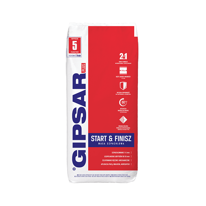 Atlas - gypsum finishing coat Plus Gipsar