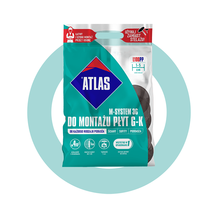Atlas - łączniki do mocowania płyt M-System 3G