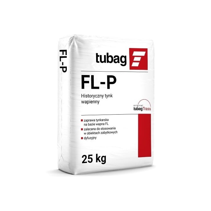 Tubag - tynk wapienny historyczny z trasem FL-P