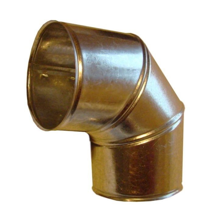 Xplo -  płaszcz ochronny z blachy stalowej ocynkowanej - kolano fi 130 mm